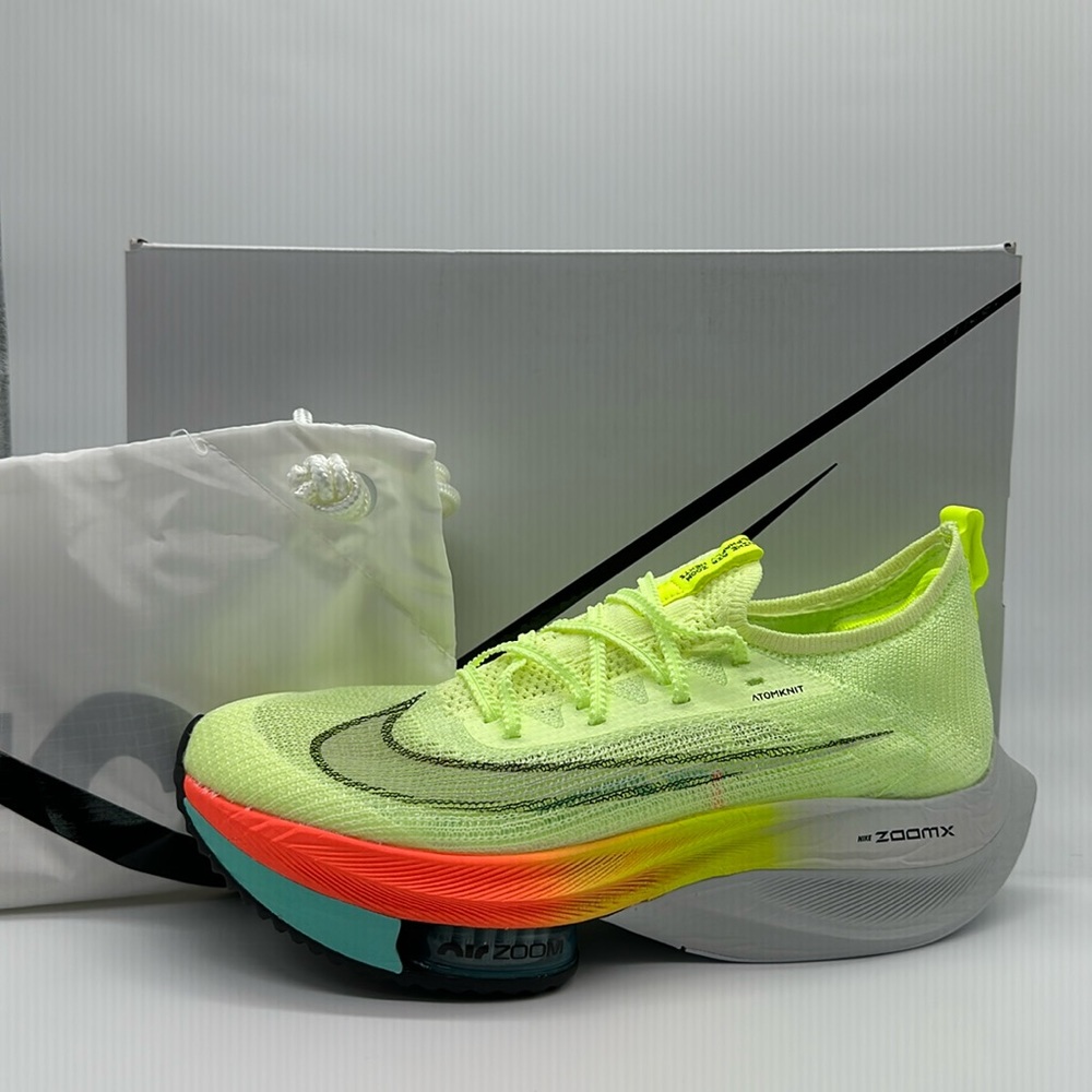 New Mens Nike Air Zoom Alphafly Next% Barley Volt Running Trainer CI9925-700 NIB - Picture 1 of 6